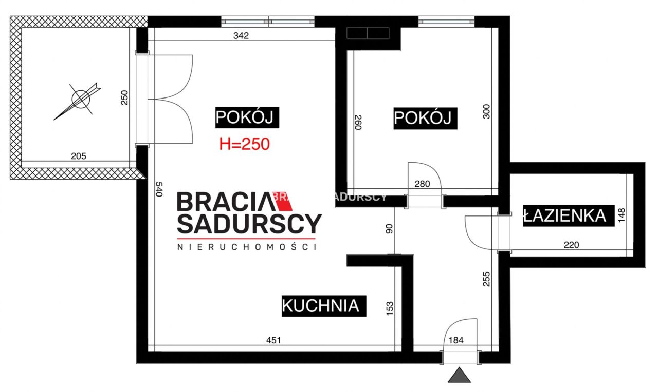 Mieszkanie 2-pokojowe Kraków Dębniki, ul. Borkowska. Zdjęcie 23