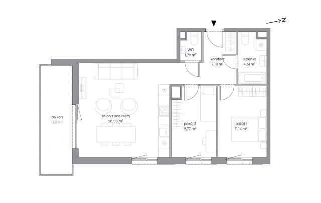 Mieszkanie 3-pokojowe Poznań, ul. Królowej Jadwigi. Zdjęcie 7