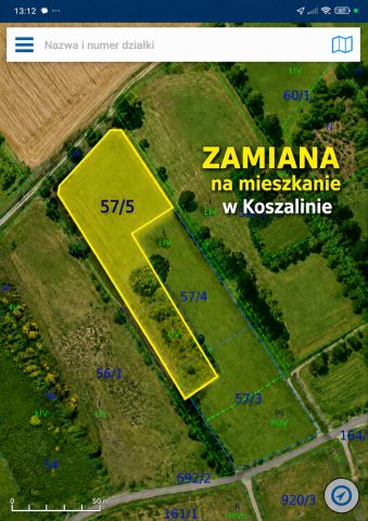 Działka inwestycyjna Koszalin Kretomino. Zdjęcie 1
