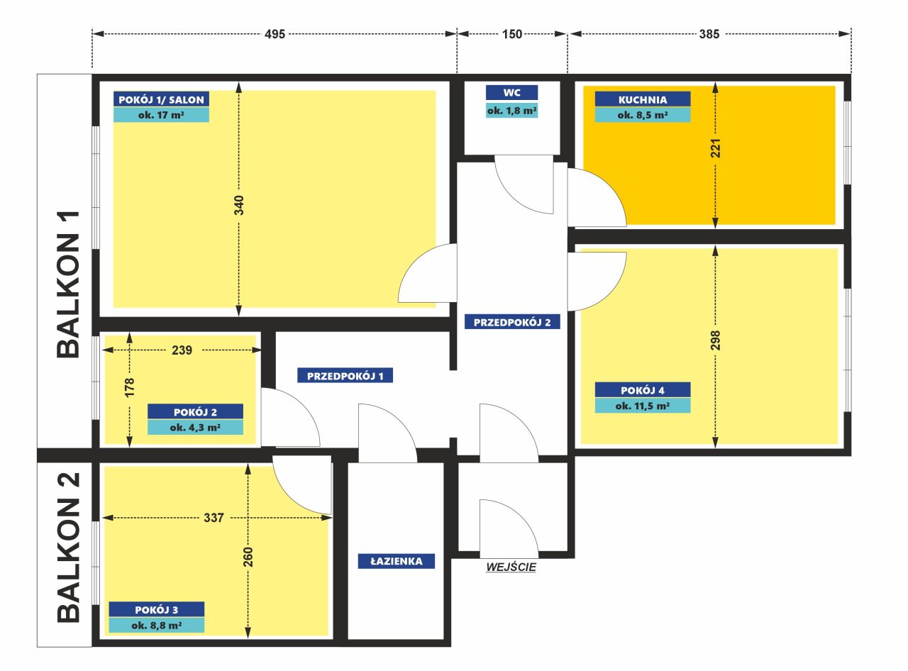 Mieszkanie 4-pokojowe Stalowa Wola, ul. Komisji Edukacji Narodowej. Zdjęcie 1
