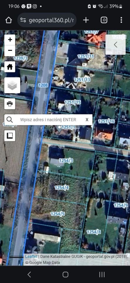 Działka budowlana Terebela