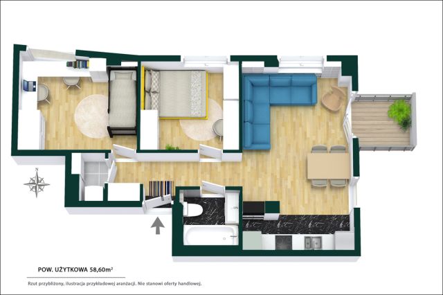 Mieszkanie 3-pokojowe Warszawa Praga-Południe, ul. Boremlowska. Zdjęcie 20