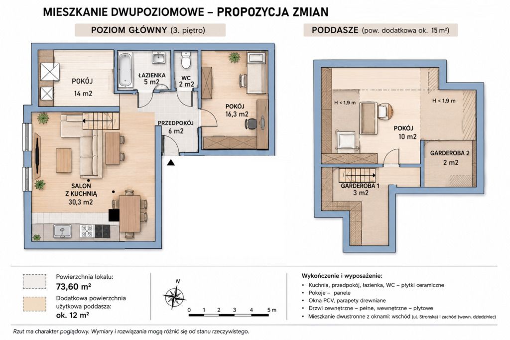 Mieszkanie 4-pokojowe Wrocław Gaj, ul. Strońska. Zdjęcie 6
