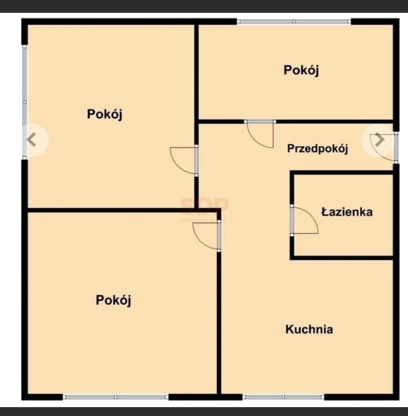 Mieszkanie 3-pokojowe Wrocław Huby, ul. Przestrzenna. Zdjęcie 2