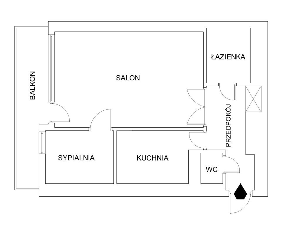 Mieszkanie 2-pokojowe Warszawa Ochota, ul. Grójecka. Zdjęcie 13
