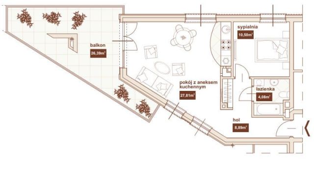 Mieszkanie 2-pokojowe Kraków Prądnik Biały, ul. Eljasza Walerego Radzikowskiego. Zdjęcie 16
