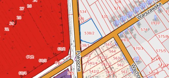 Działka inna Sulechów, ul. Warszawska