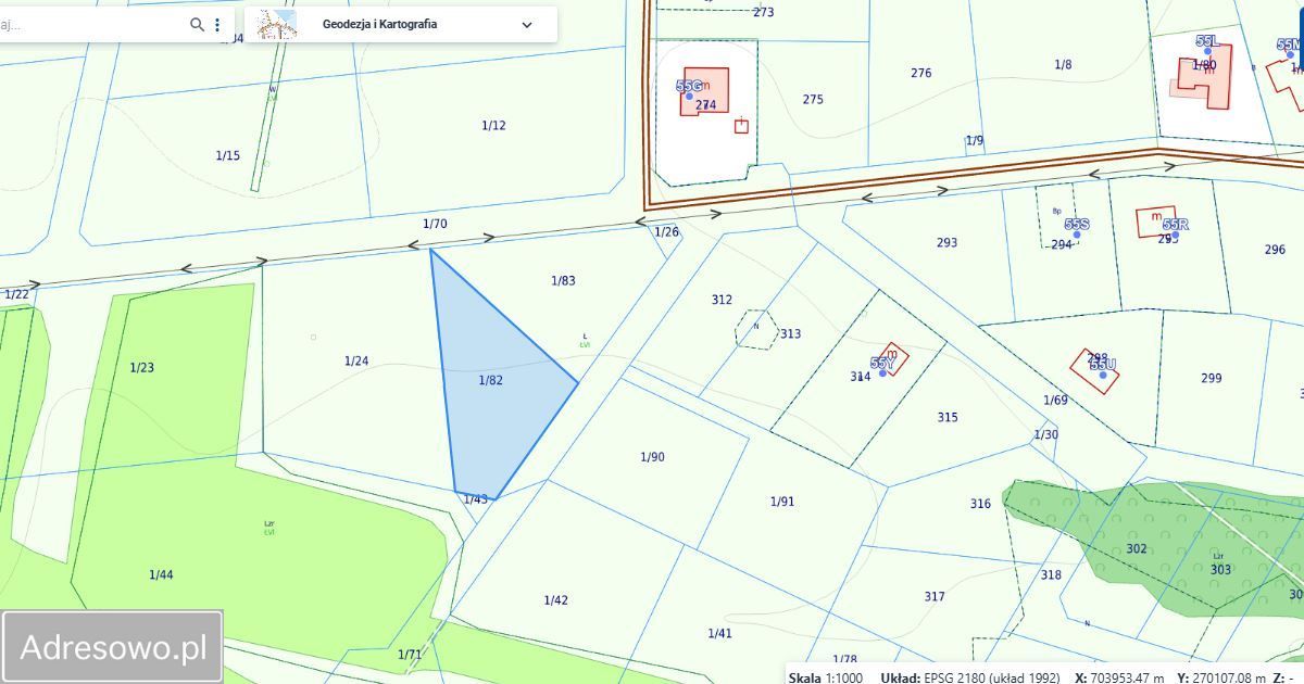 Działka budowlana Grzybowo