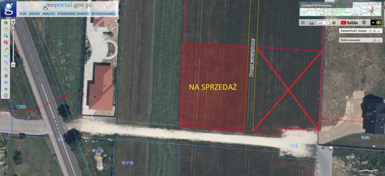 Działka budowlana Strzelce Wielkie, ul. Kalinowa