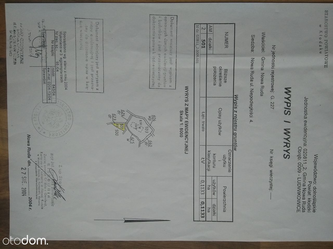 Działka budowlana Ludwikowice Kłodzkie. Zdjęcie 2