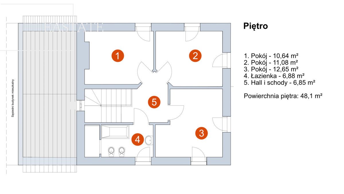 bliźniak, 4 pokoje Grądy, ul. Górna. Zdjęcie 20