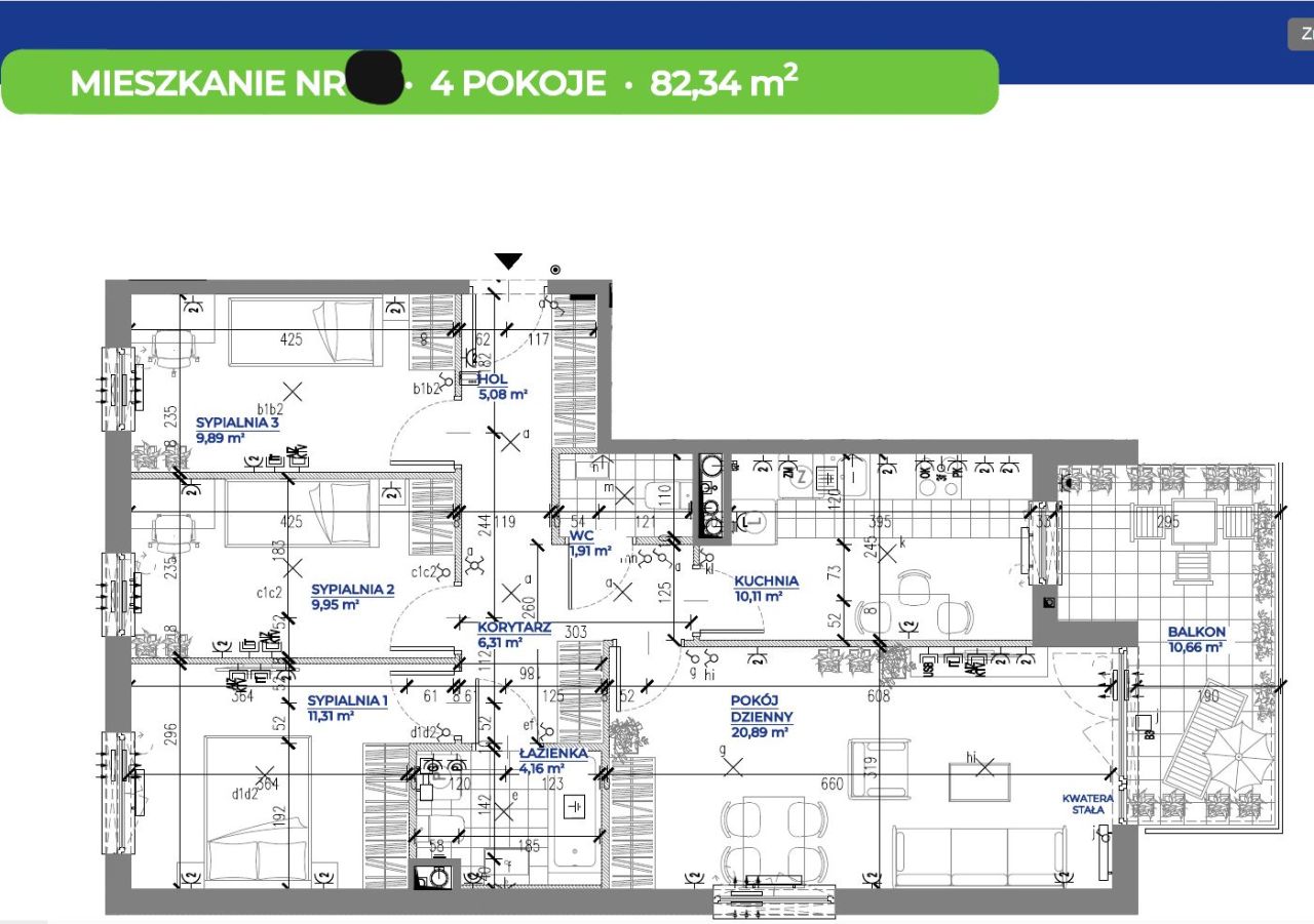 Mieszkanie 4-pokojowe Kraków Płaszów, ul. Myśliwska. Zdjęcie 19