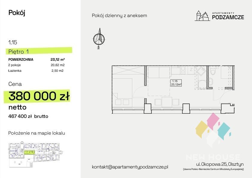 Nieruchomość komercyjna Olsztyn, ul. Okopowa. Zdjęcie 5