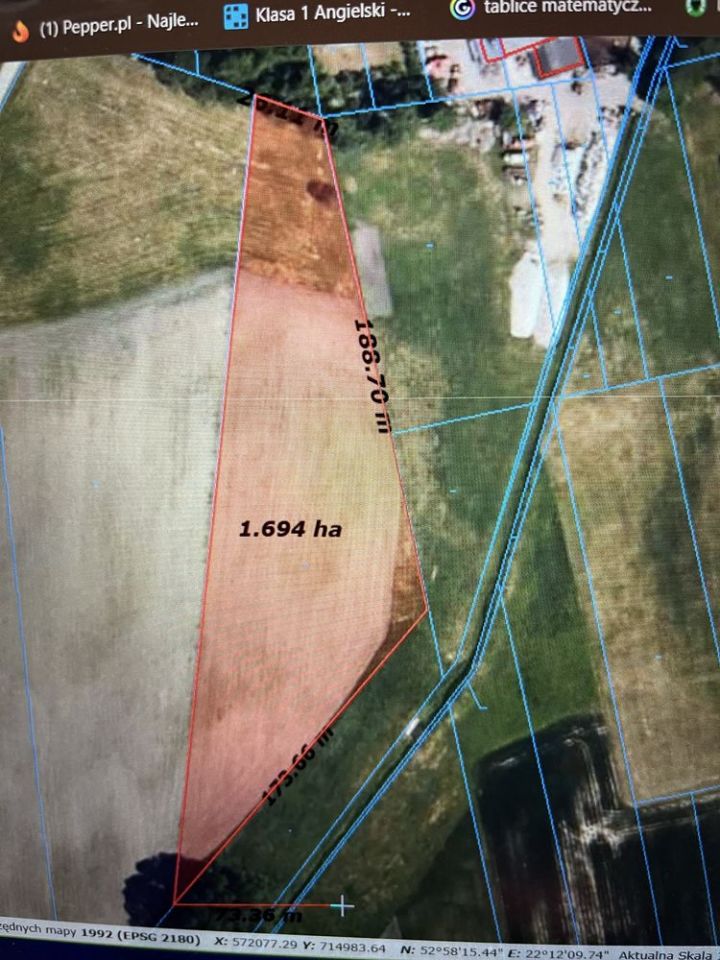 Działka rolna Sędziwuje. Zdjęcie 2