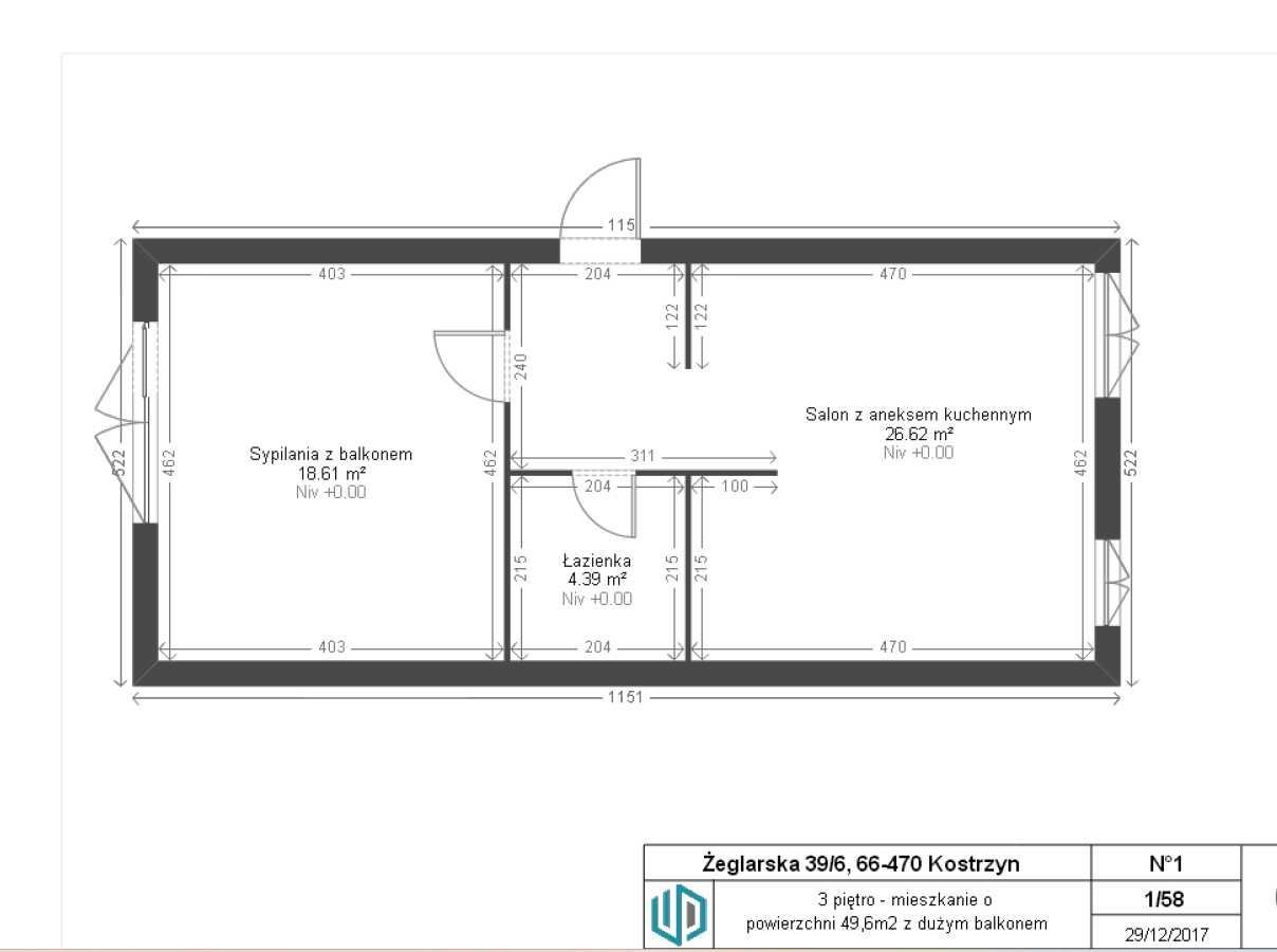 Mieszkanie 2-pokojowe Kostrzyn nad Odrą, ul. Żeglarska. Zdjęcie 4