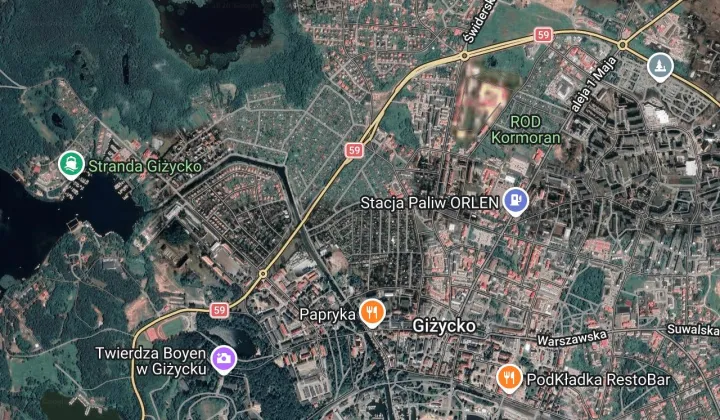 Działka rod Giżycko, ul. Rajska