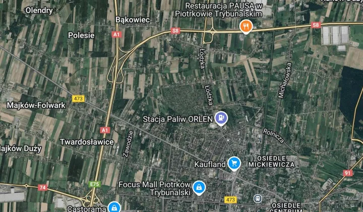 Działka rekreacyjna Piotrków Trybunalski Daszówka, ul. Brzeźnicka