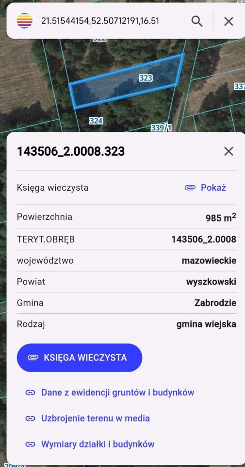 Działka rolno-budowlana Kiciny