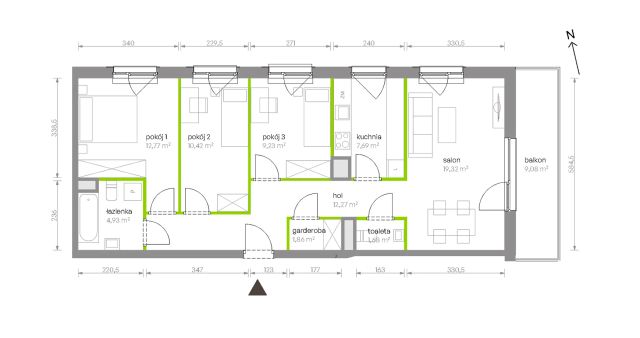 Mieszkanie 4-pokojowe Warszawa Chrzanów, ul. Szeligowska. Zdjęcie 8