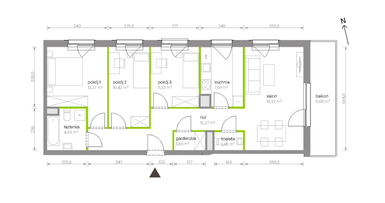 Mieszkanie 4-pokojowe Warszawa Chrzanów, ul. Szeligowska. Zdjęcie 8