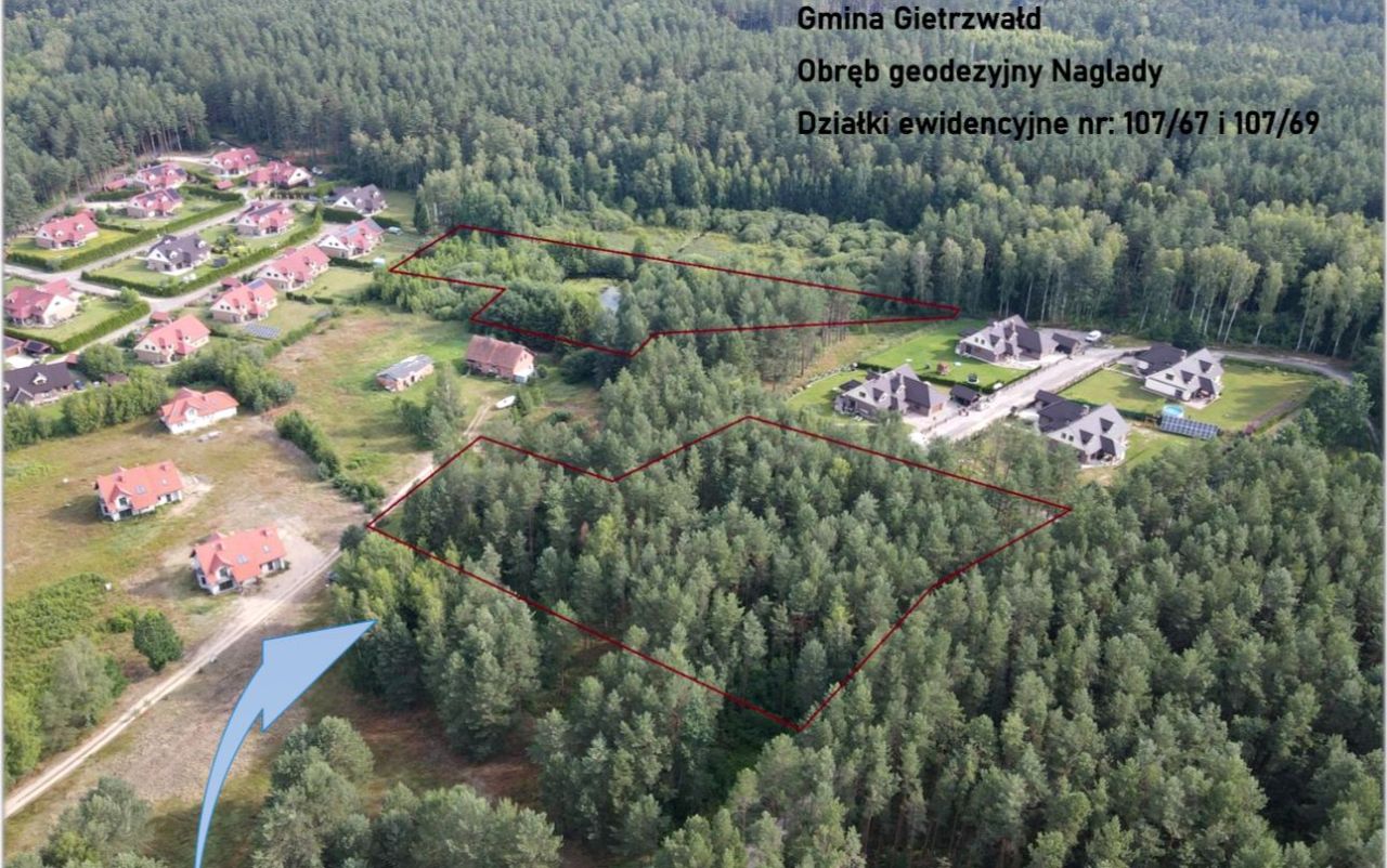 Działka budowlana Naglady, ul. Żurawia. Zdjęcie 5