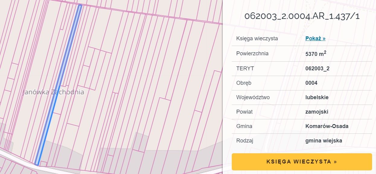 Działka rolno-budowlana Janówka Zachodnia. Zdjęcie 5