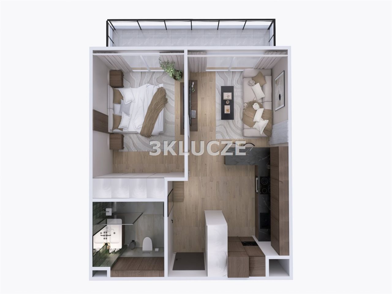 Mieszkanie 2-pokojowe Lublin Sławin. Zdjęcie 5