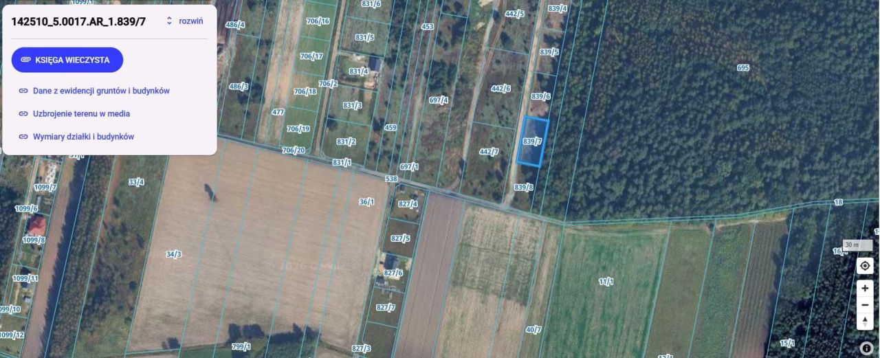 Działka budowlana Maków Nowy, ul. Polna. Zdjęcie 4