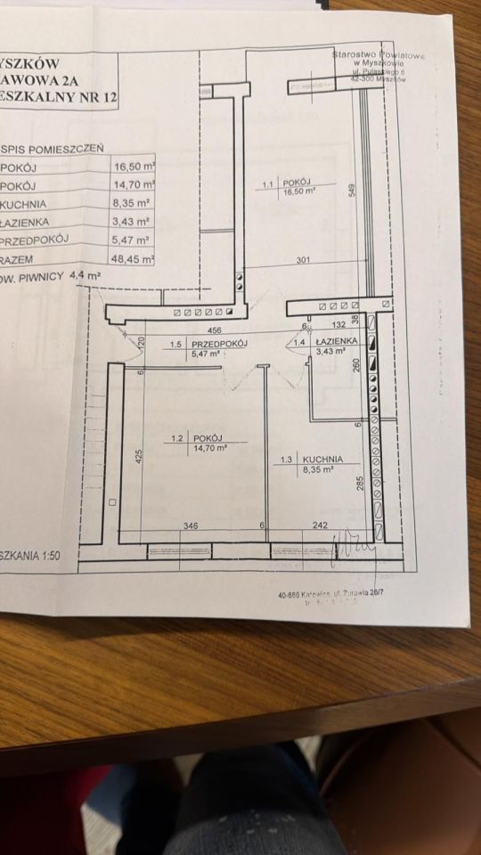 Mieszkanie 2-pokojowe Myszków. Zdjęcie 1