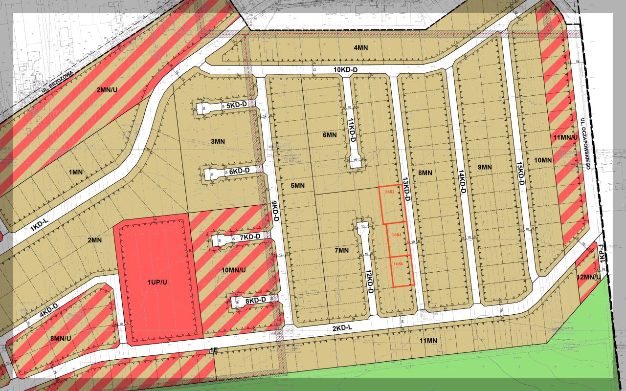 Działka budowlana Konin Wilków, ul. Gołębia. Zdjęcie 1