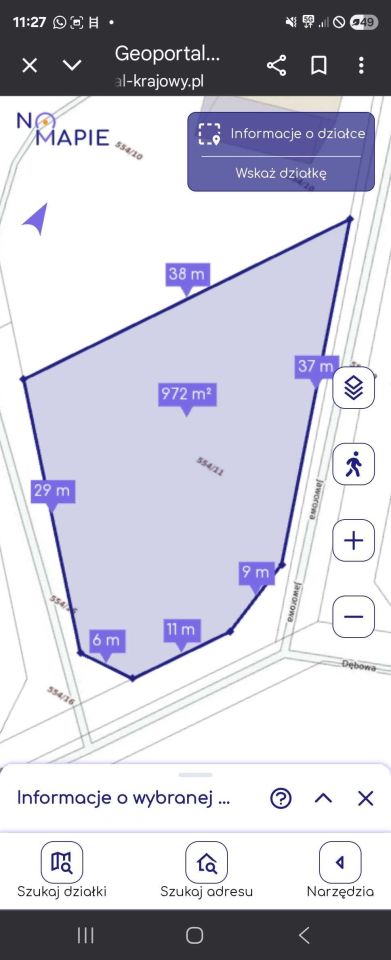 Działka budowlana Klepacze, ul. Dębowa. Zdjęcie 8