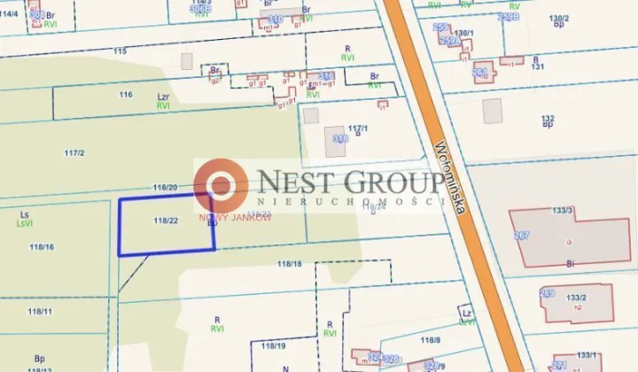 Działka budowlana Nowy Janków, ul. Wołomińska