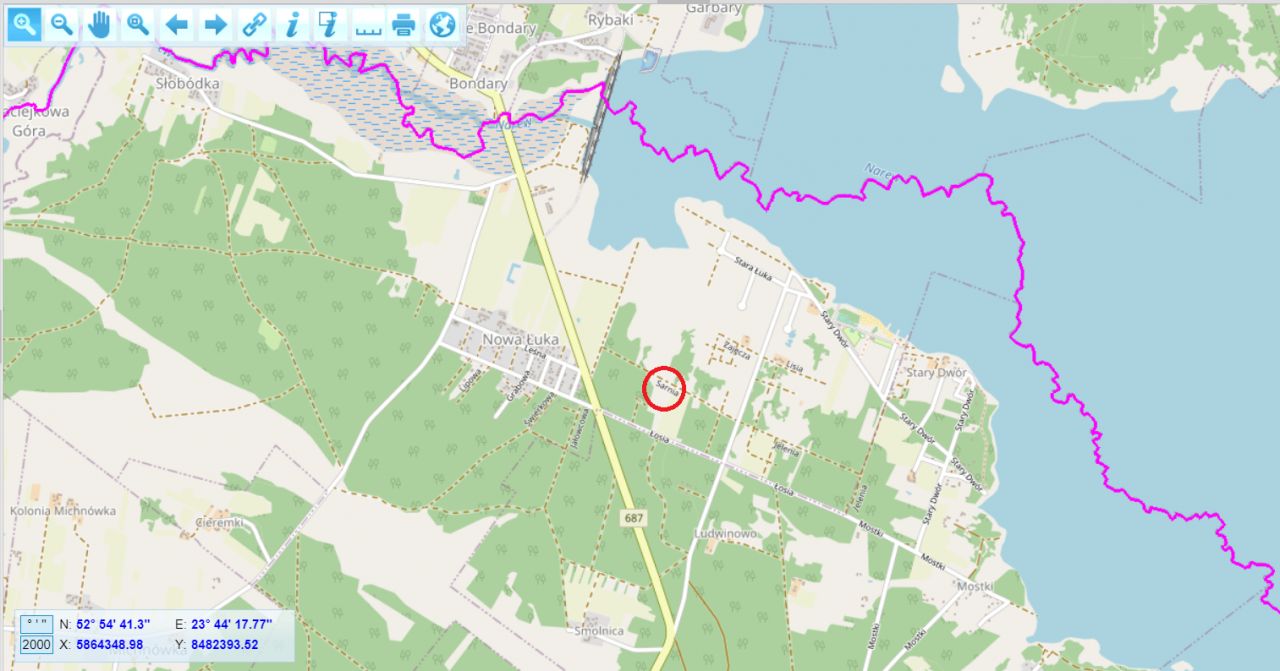 Działka rolna Nowa Łuka, ul. Sarnia. Zdjęcie 3