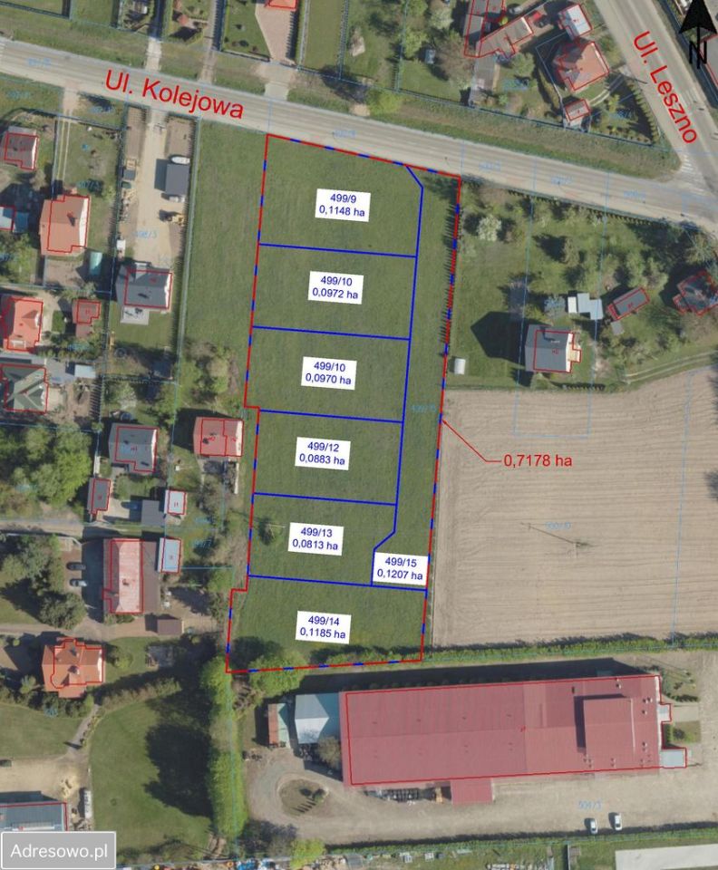 Działka inwestycyjna Przasnysz, ul. Kolejowa. Zdjęcie 4