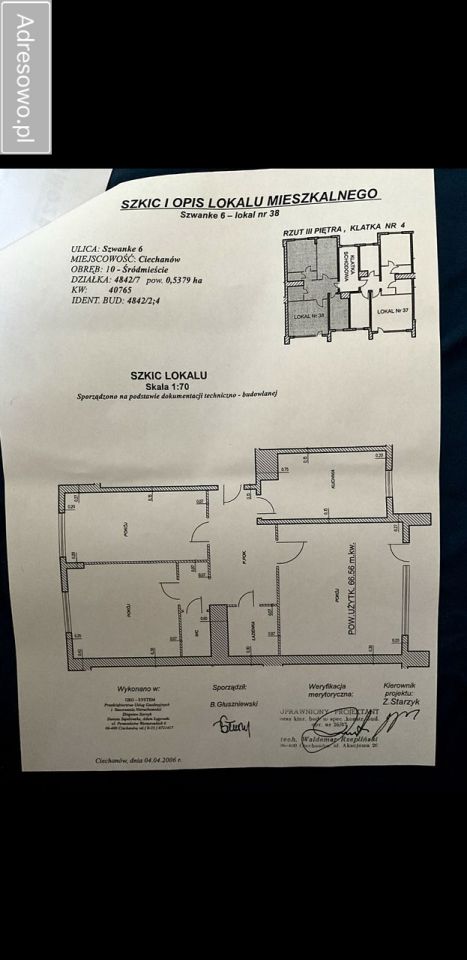 Mieszkanie 3-pokojowe Ciechanów, ul. Karola Szwanke. Zdjęcie 11
