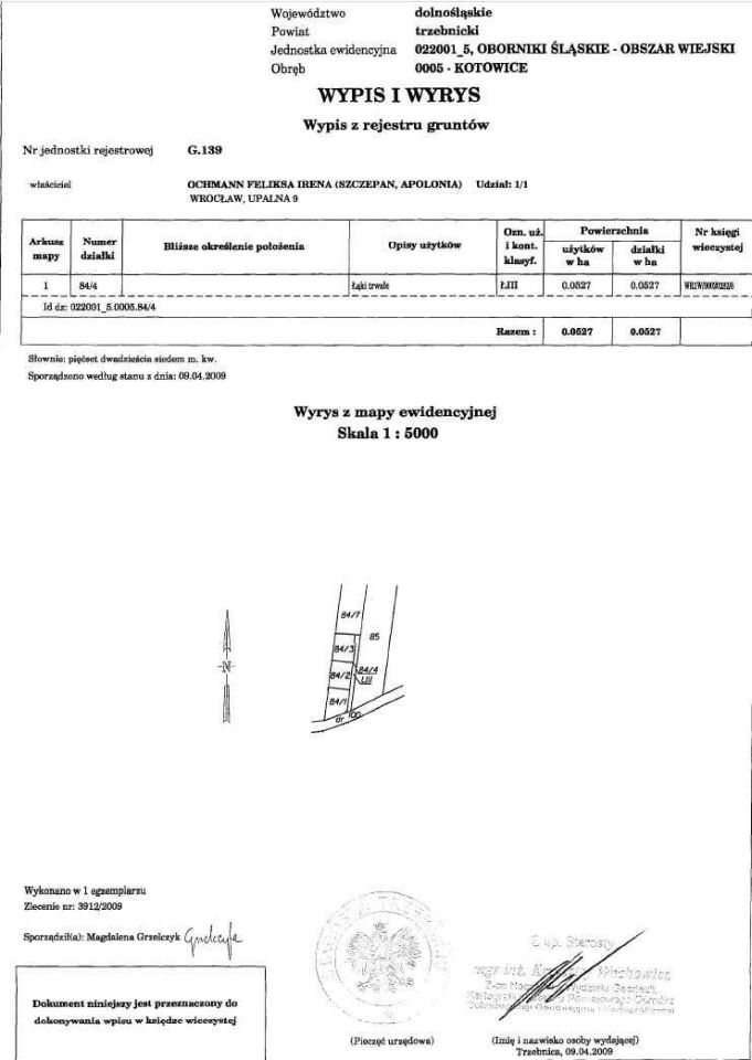 Działka rolna Kotowice. Zdjęcie 5