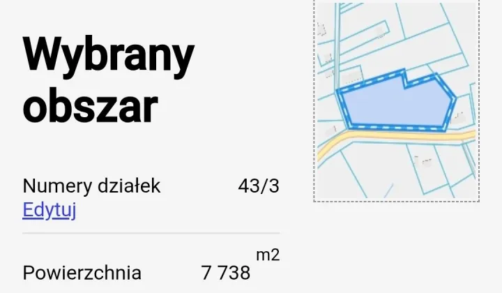 Działka rolna Rogojny