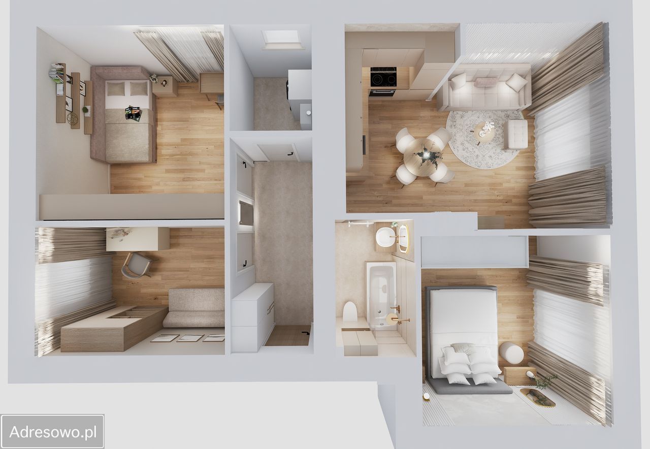 Mieszkanie 4-pokojowe Olsztyn, ul. Wrocławska. Zdjęcie 8