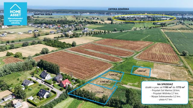Działka budowlana Wiślinka, ul. Sadowa. Zdjęcie 5
