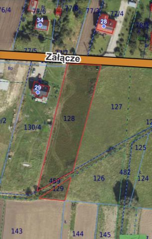 Działka rolno-budowlana Goszcza Załącze, ul. Załącze. Zdjęcie 1