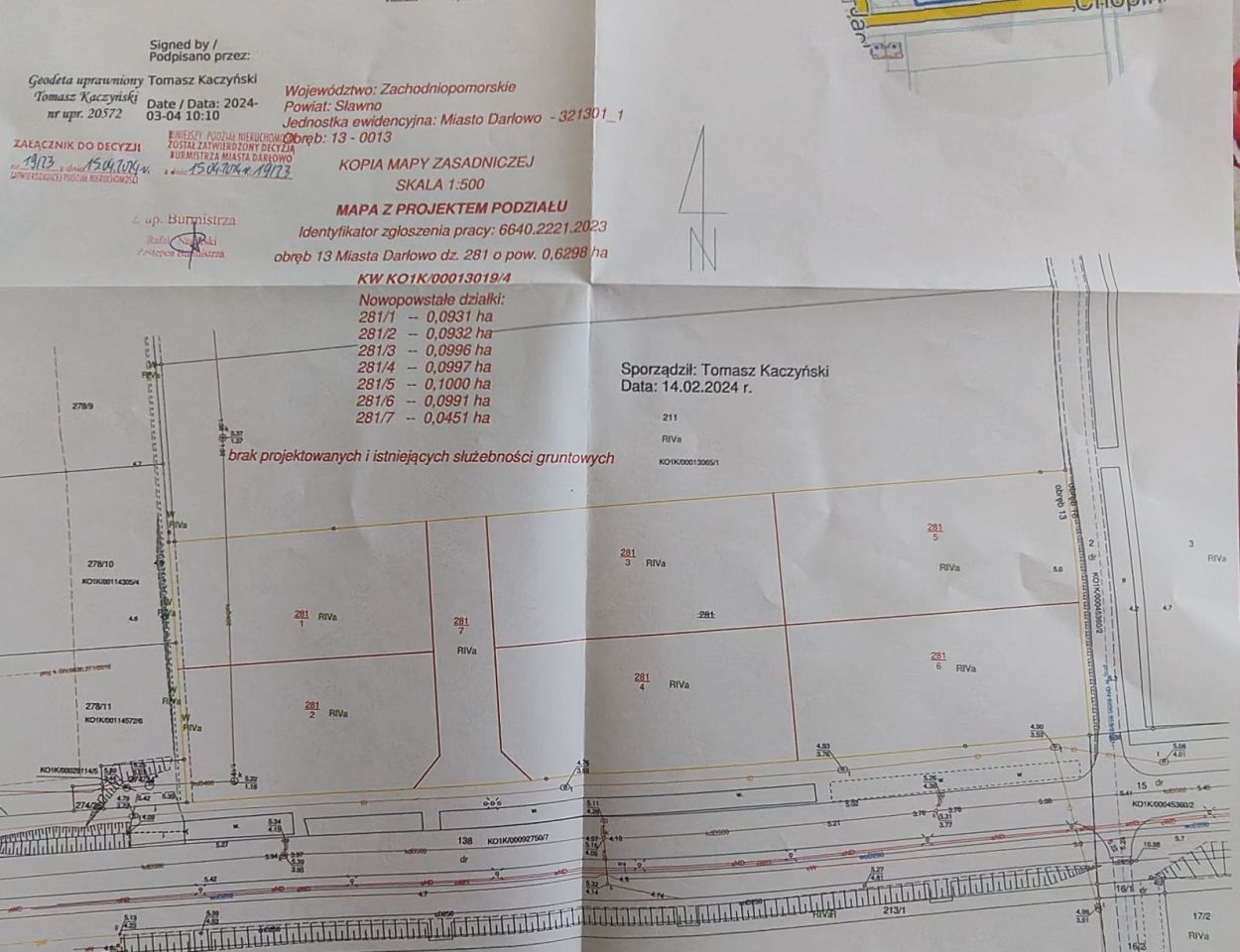 Działka budowlana Darłowo Darłówko, ul. Fryderyka Chopina. Zdjęcie 3