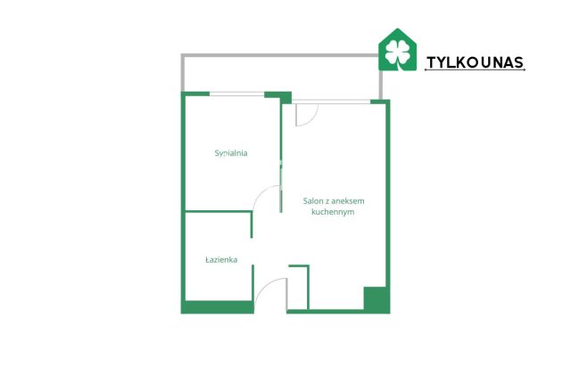 Mieszkanie 2-pokojowe Gdynia Chwarzno-Wiczlino, ul. gen. Mariusza Zaruskiego. Zdjęcie 18