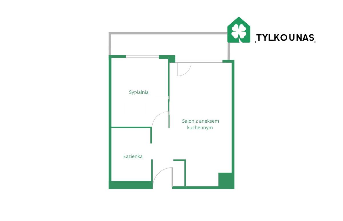 Mieszkanie 2-pokojowe Gdynia Chwarzno-Wiczlino, ul. gen. Mariusza Zaruskiego. Zdjęcie 18
