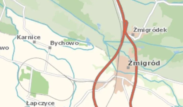 Działka inwestycyjna Bychowo