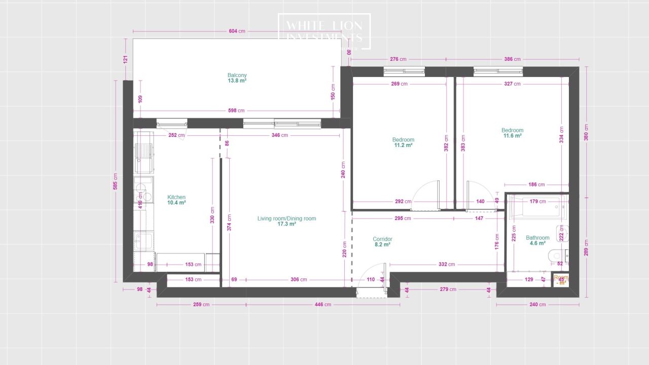 Mieszkanie 3-pokojowe Warszawa Ursynów, ul. Kłobucka. Zdjęcie 16