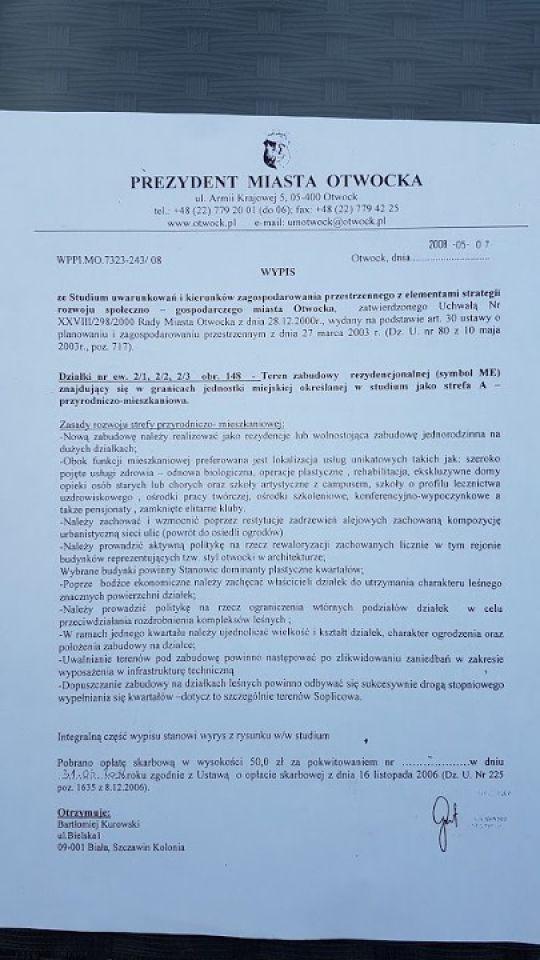 Działka inwestycyjna Otwock Soplicowo, ul. Jarosława Dąbrowskiego. Zdjęcie 3