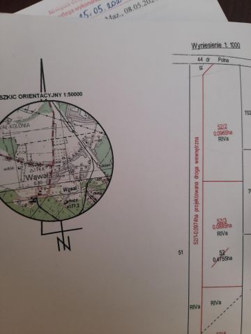 Działka budowlana Wąwał, ul. Polna. Zdjęcie 1