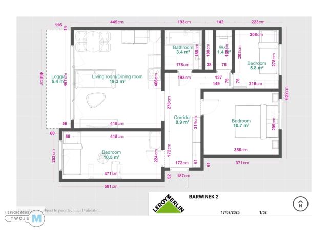 Mieszkanie 4-pokojowe Kielce Barwinek, ul. Barwinek. Zdjęcie 10