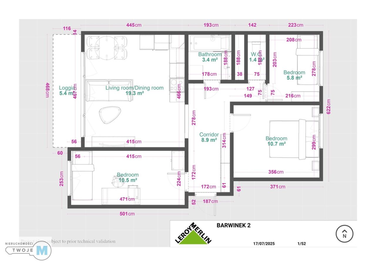 Mieszkanie 4-pokojowe Kielce Barwinek, ul. Barwinek. Zdjęcie 10