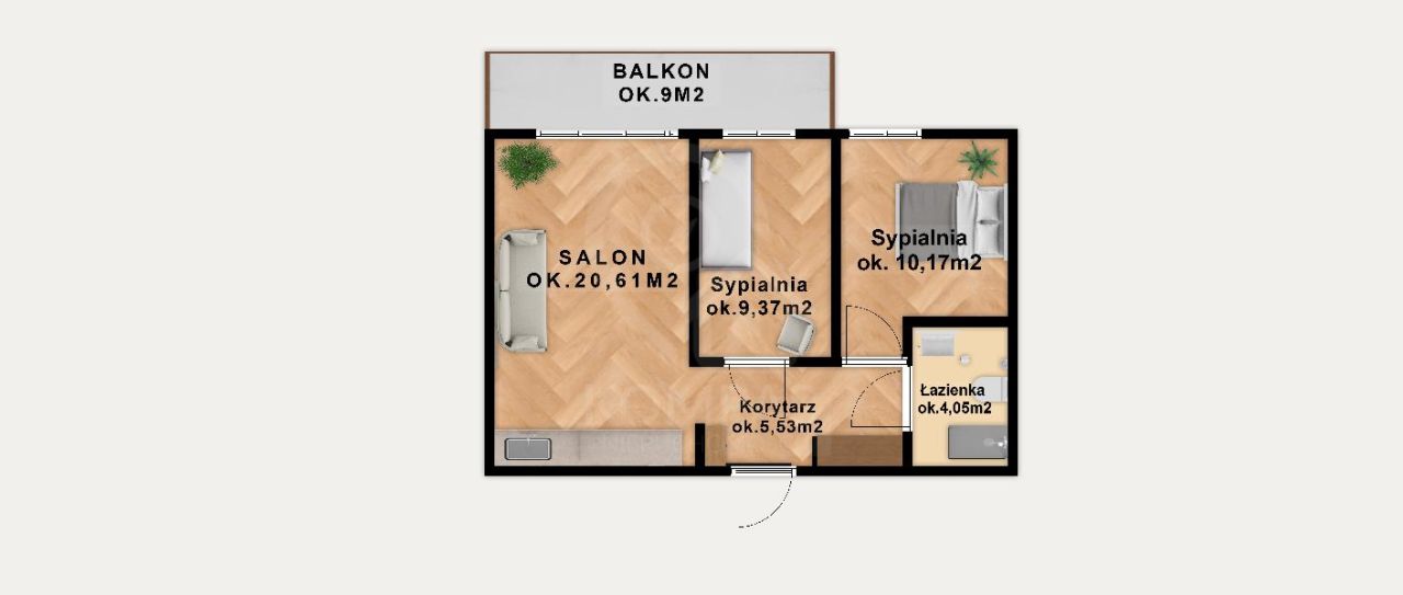 Mieszkanie 3-pokojowe Wrocław, ul. Mieszczańska. Zdjęcie 16